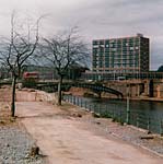 Demolition of the Exe Bridge 1972