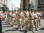 Commandos parade in Exeter