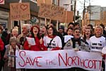 Northcott protest in Bedford Street