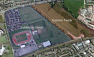Map of Exhibition Fields and Eastern Fields