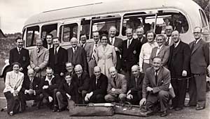 Old Heavitree Cricket Club in 1955 at Paul Street bus station.
