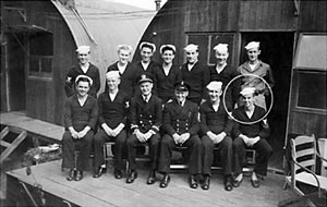 John Moon and his Navy friends