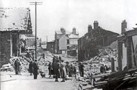 The remains of the Norman House after the May 1942 blitz