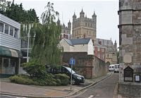 Bear Street showing the garden site of the Bear Tower