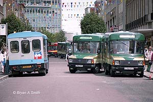 Bryan A Smith's photo of the minibuses in the High Street