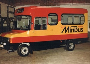 Test livery for the first minibus.
