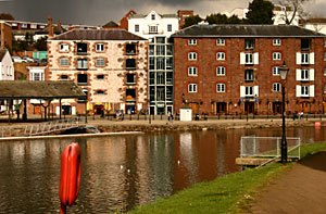 The warehouses at Exeter Quay