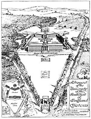 A 1930s plan of the University