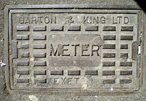 A Garton and King manhole cover