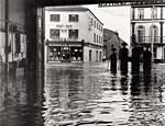 Pikes Garage during a flood