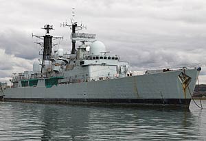 HMS Exeter ready for scrap