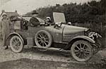 Percy Tucker in his car circa 1915